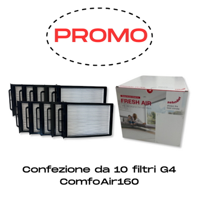 Confezione 10 filtri ISO Coarse CA 160 (G4)