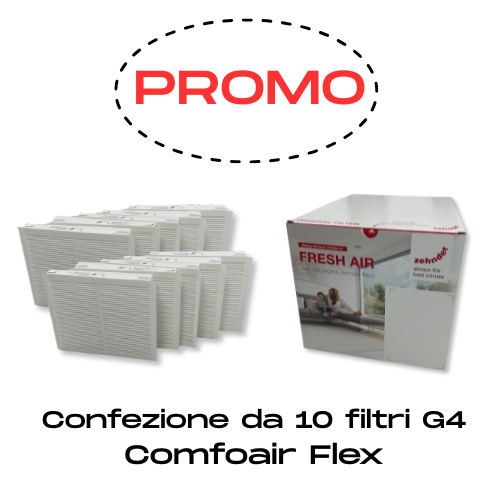 Confezione 10 filtri ISO Coarse Comfoair Flex 250/350 (G4)