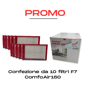 Confezione 10 filtri ISO ePM1 CA 160 (F7)