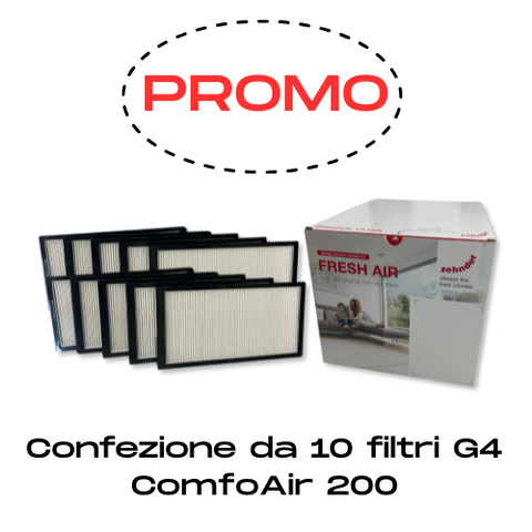 Confezione 10 filtri per ComfoAir 200 - ISO Coarse (G4)