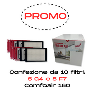 Set 5 filtri G4 + 5 filtri F7 - Comfoair 160