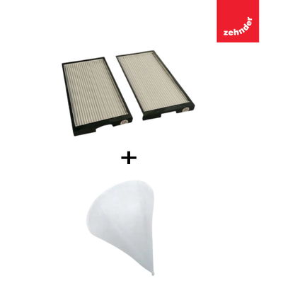 Kit Filtri di Ricambio ISO Coarse G4/G4 + Filtri Bocchette coniche DN 100 per ComfoAir 200 – VMC Zehnder