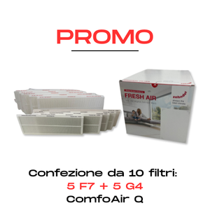 PROMO Set 5 filtri G4 + 5 filtri F7 - ComfoAir Q