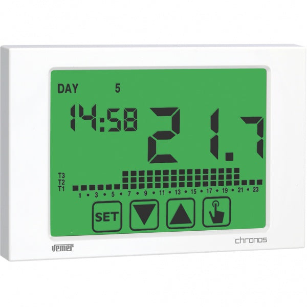Cronotermostato Vemer Chronos 230 - bianco